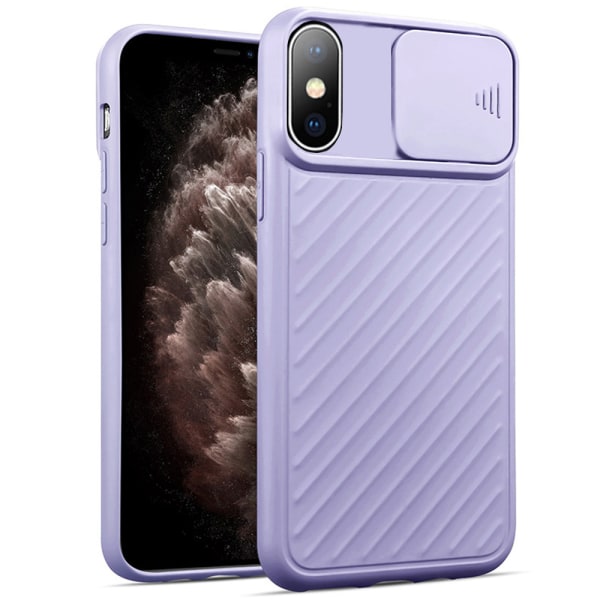 iPhone XS Max - Tyylikäs kansi kameran suojauksella Röd