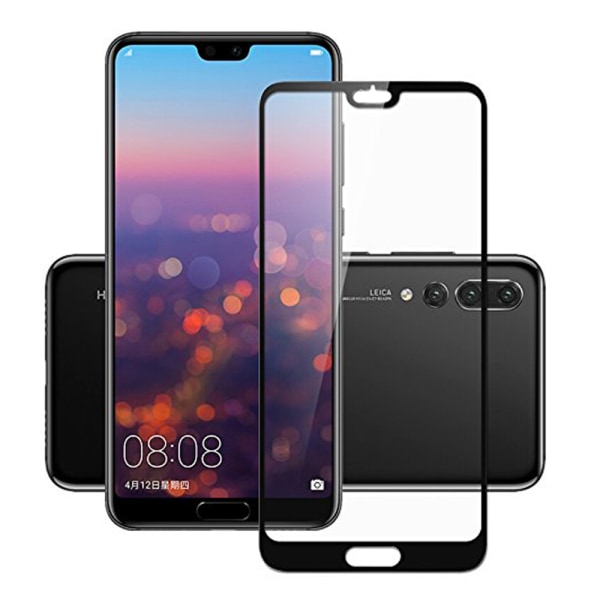 2-PACK HuTechs Carbon Screen Protector for Huawei P20 Svart