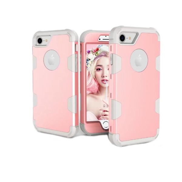 Smart Flerlagers-Skal till iPhone 7 Plus Roséguld/Grå
