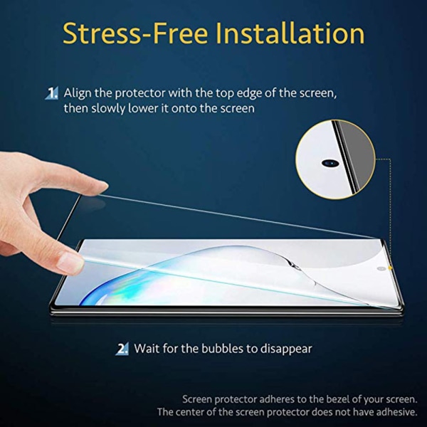 Samsung Galaxy Note10 Skärmskydd 3D 9H HD-Clear Svart