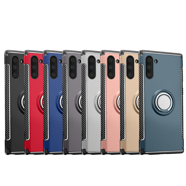 Elegant Smart Skal Ringhållare - Samsung Galaxy Note10 Svart Svart