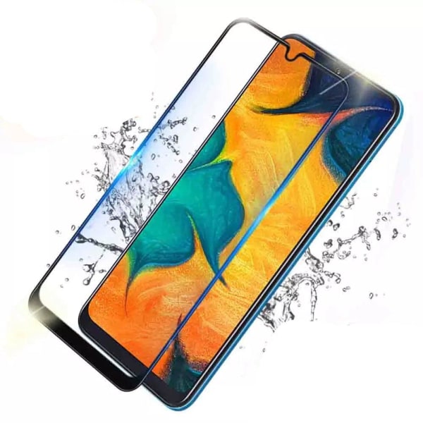 2-PACK Samsung Galaxy A20s Skärmskydd 2.5D 0,3mm Svart