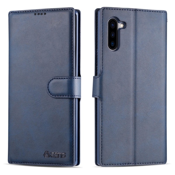Genomtänkt Stilrent Plånboksfodral - Samsung Galaxy Note10 Blå
