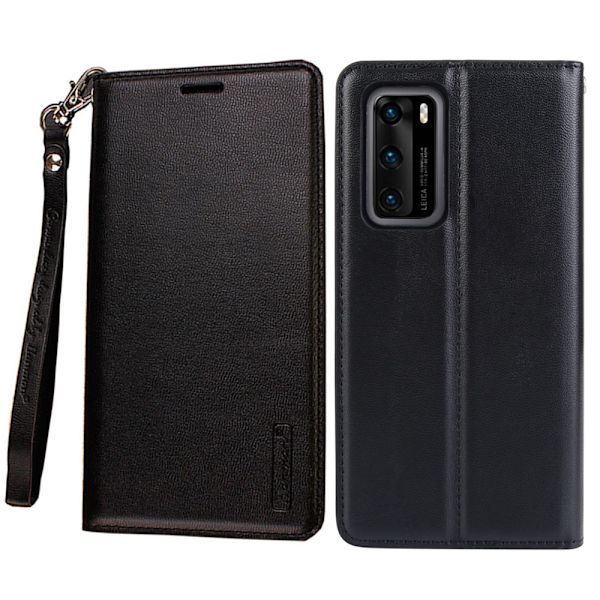 Huawei P40 - Stilsäkert Plånboksfodral (HANMAN) Mörkblå