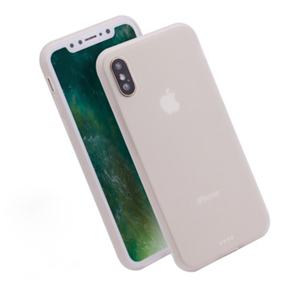 LEMAN Silikonskal för iPhone XR Ljusrosa