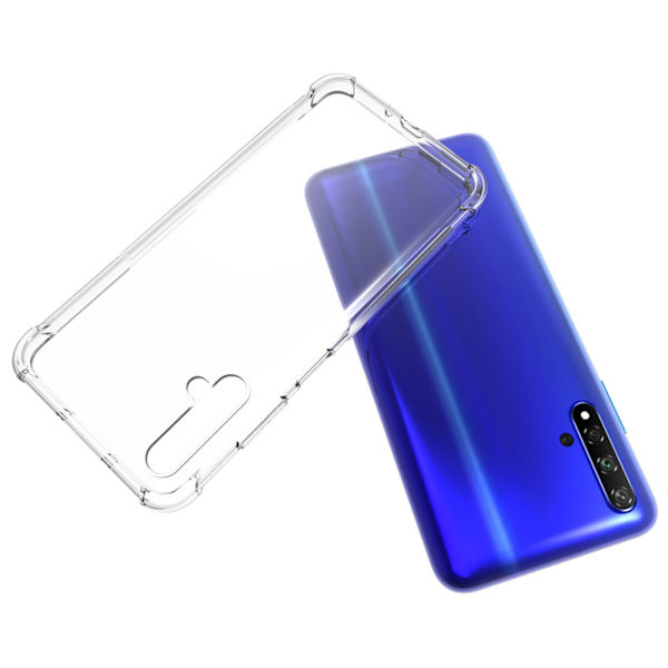 Kraftfullt Skal Tjocka H�rn - Huawei Nova 5T Transparent/Genomskinlig Transparent/Genomskinlig