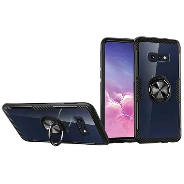 Skal med Ringhållare - Samsung Galaxy S10 Blå/Blå