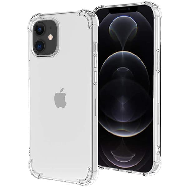 iPhone 12 Mini - Professionellt Skyddsskal i Silikon Transparent