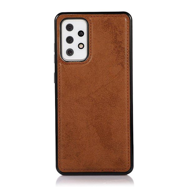 Samsung Galaxy A52 - Elegantti LEMAN-lompakkokotelo Mörkblå