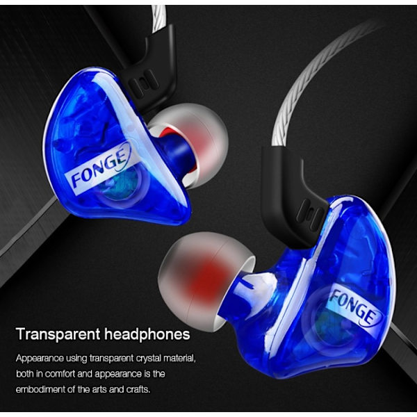 FONGE MXJ In-ear Hörlurar med Mic In-lineControl (Earphone) Röd