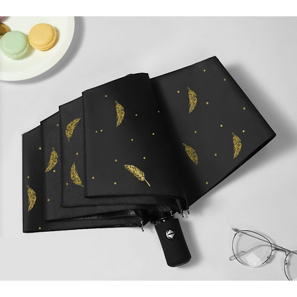 Välj ditt mönster! Klassiska paraplyer med färgstarka insidor för varje stil GOLD LEAVES