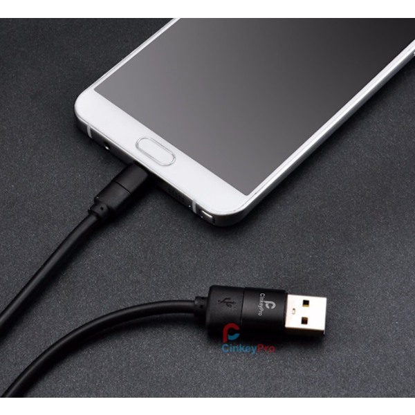 MicroUSB-kabel från CinkeyPro - Long-life 100cm Svart