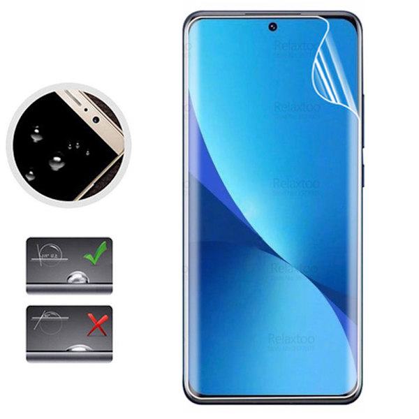 Xiaomi 12T Pro Genomtänkt Skärmskydd i Hydrogel-variant (3-pack) Transparent
