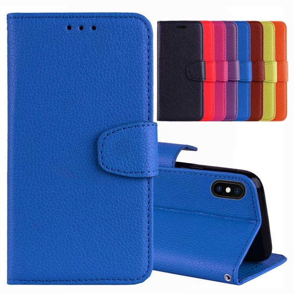 Elegant etui med kortrum og pung - iPhone XS Max Brun