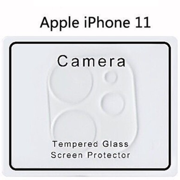 iPhone 11 Takakameran linssin näytönsuoja 9H 2.5D FullCover Transparent/Genomskinlig