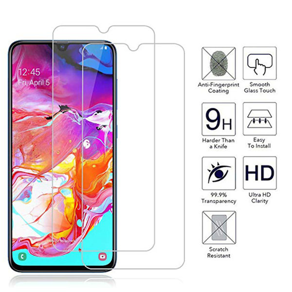 Samsung Galaxy A70 Standard Skärmskydd HD 0,3mm Transparent