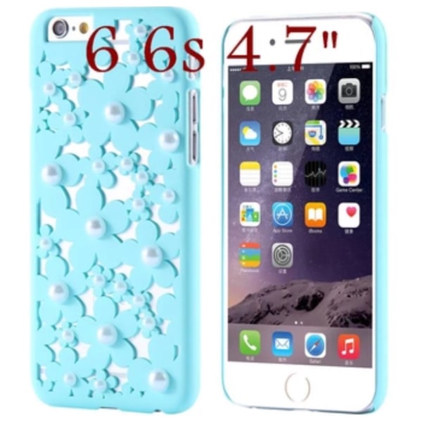 IPHONE 6 6s LUKSUS Flower Pearl etui TILBUD! Svart