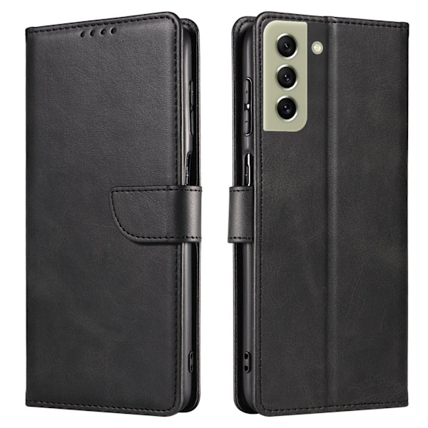 Samsung Galaxy S21 FE - Elegant Smidigt Plånboksfodral Mörkbrun