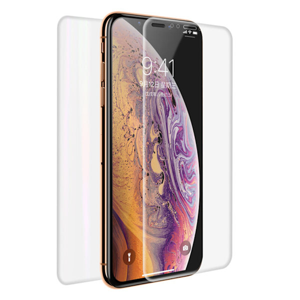 Fram- & Baksida 9H Nano-Soft iPhone 11 Pro Max 3-PACK Skärmskydd Transparent/Genomskinlig Transparent/Genomskinlig