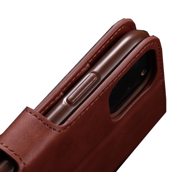 iPhone 13 Pro Max - Effektivt stilig lommebokdeksel Brun