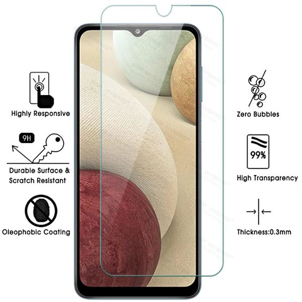 Samsung Galaxy A12 Skärmskydd Standard 0,3mm Transparent/Genomskinlig