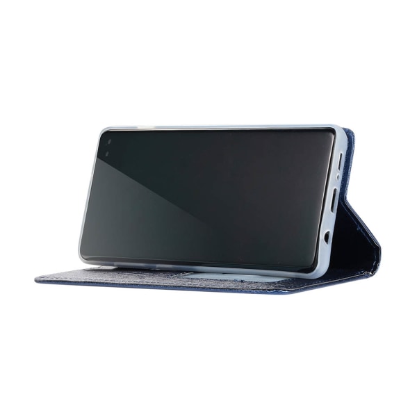 Samsung Galaxy S10 Plus - Genomt�nkt Pl�nboksfodral Silver