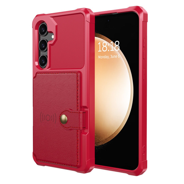 Samsung Galaxy A35 5G - Plånboksfodral i PU-läder med magnetisk Grön