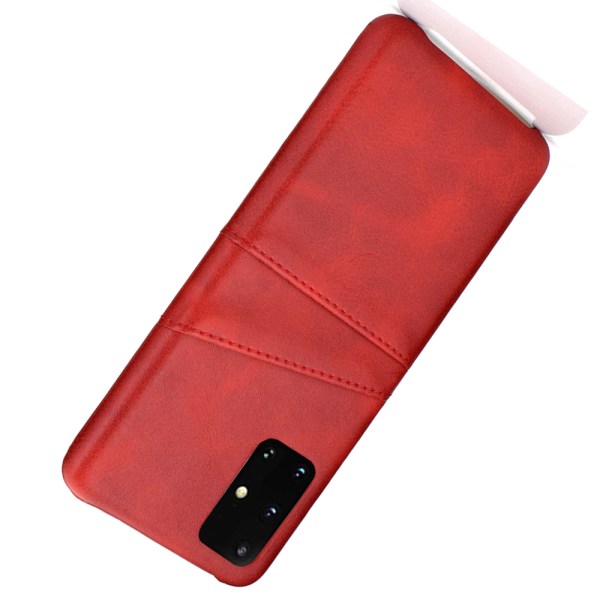 Samsung Galaxy A53 5G - Effektivt stilfuldt cover med kortholdere Röd