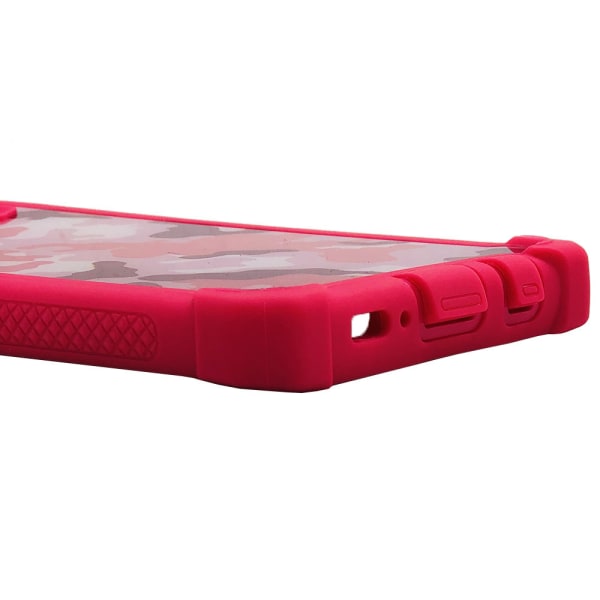 Samsung Galaxy S10e - Exklusivt EXXO Skyddsfodral Hörnskydd Kamouflage Rosa