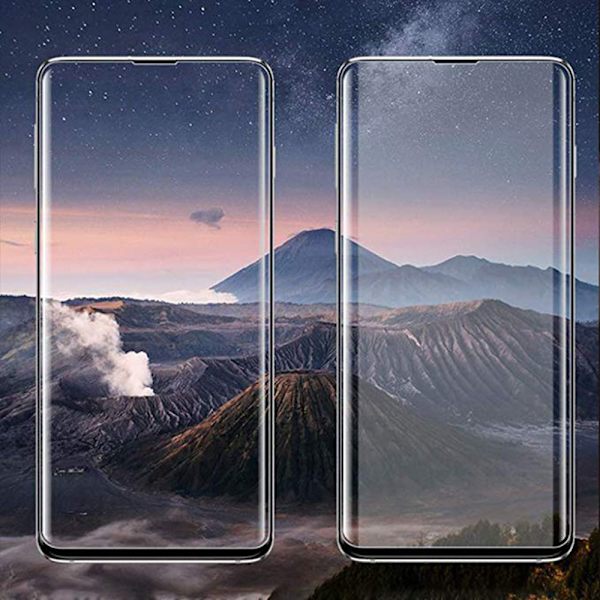 HuTech EXXO-Skärmskydd i 3D-utförande till Samsung Galaxy S10+ Svart