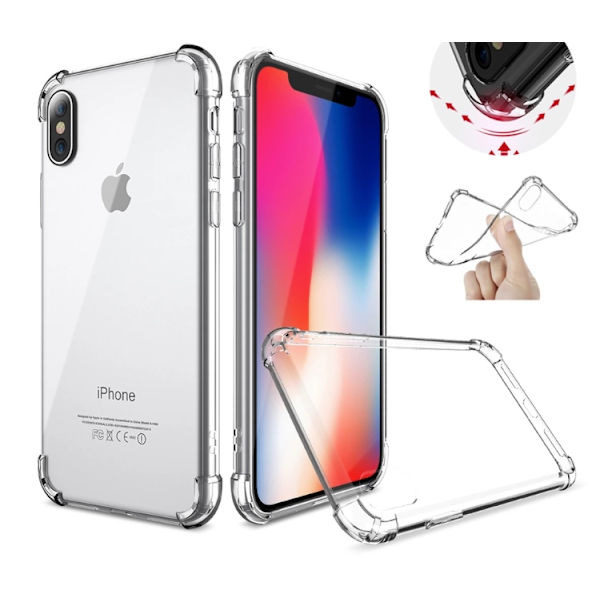 Exklusivt Silikonskal Extra Skydd Från FLOVEME för iPhone X/XS Grön