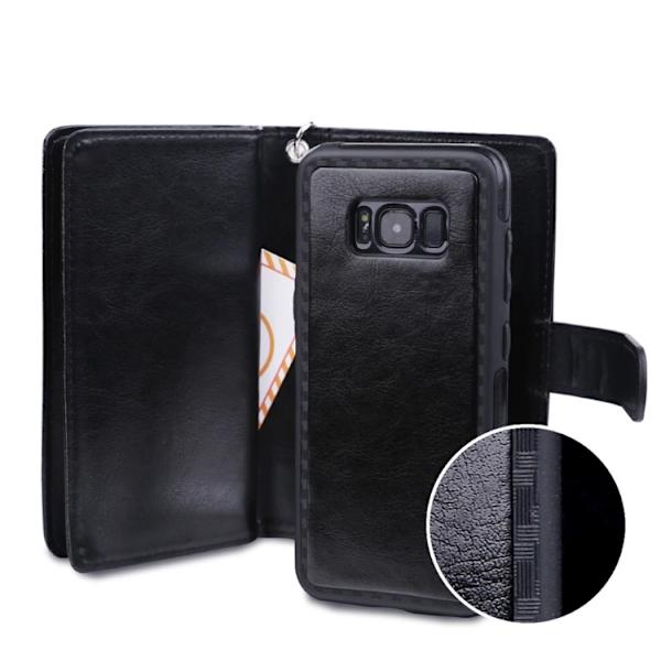 Elegant 9 kort Plånboksfodral för Samsung Galaxy S8+ FLOVEME Brun