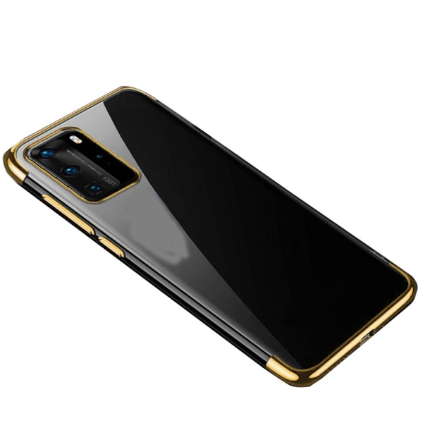 Huawei P40 Pro - Stilfuldt Floveme Silikone Cover Svart