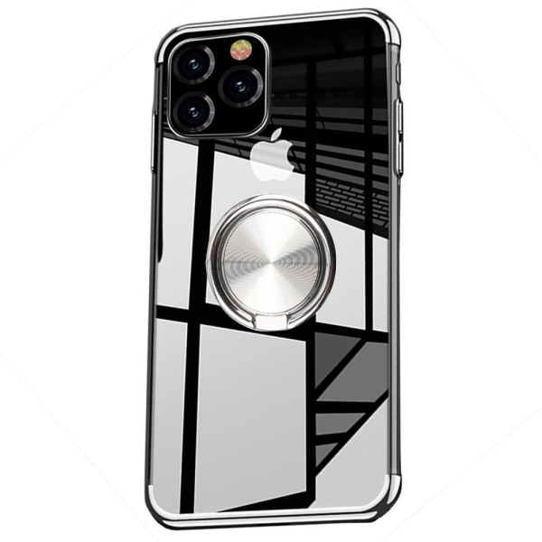 iPhone 12 Pro Max - Smart fleksibelt Floveme etui med ringholder Blå