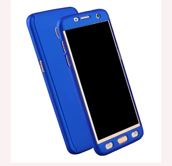 Samsung Galaxy S7 Edge - Elegant Skyddande Fodral Guld