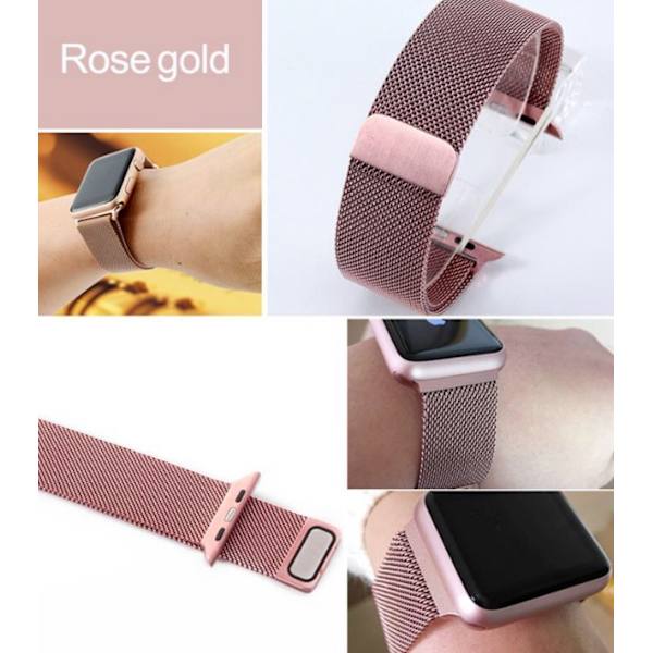 Apple Watch 42mm - Stilren stållänk Roséguld