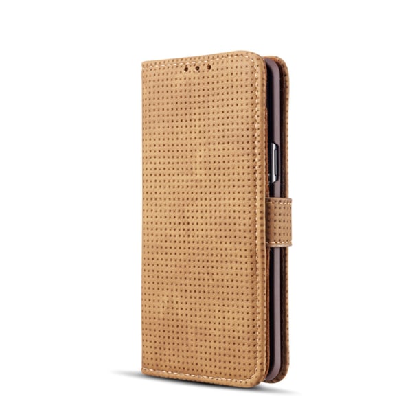 Elegant Retro-Fodral från LEMAN till Samsung Galaxy S9 Plus Brun Brun