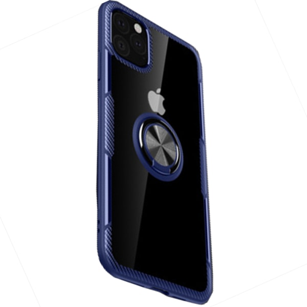 Kansi sormustelineellä - iPhone 11 Pro Max Svart/Silver