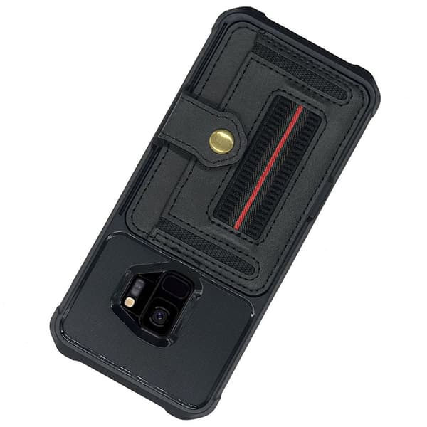 Skal med Kortfack - Samsung Galaxy S9 Blå Blå