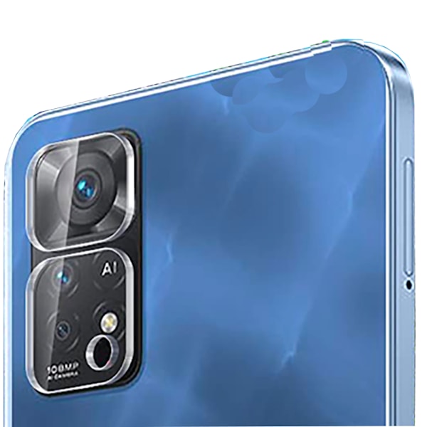 Redmi Note 11 Skærmbeskyttelse og Kameralinseskyttelse (3-pak) Transparent