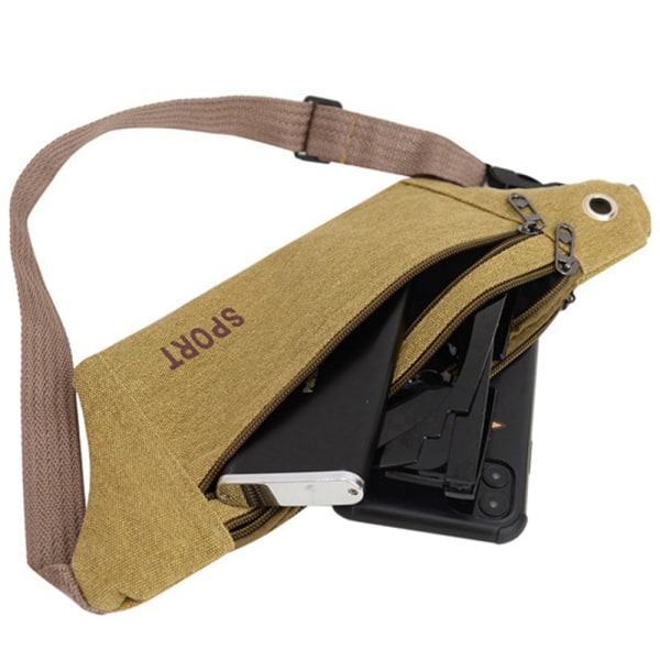 Praktisk & Slitstark Midjeväska (Justerbar) Khaki