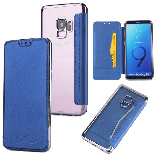 Fodral med Kortplats (Olaisidun) - Samsung Galaxy S9+ Blå