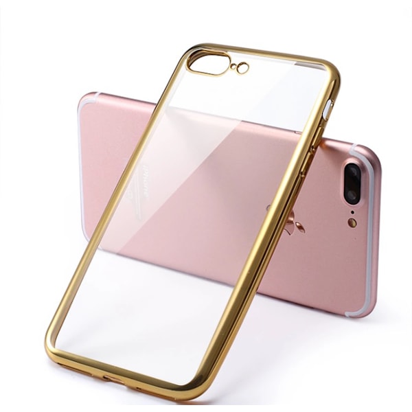 iPhone 7 Plus - Robust Stilsäkert Silikonskal från LEMAN Grå