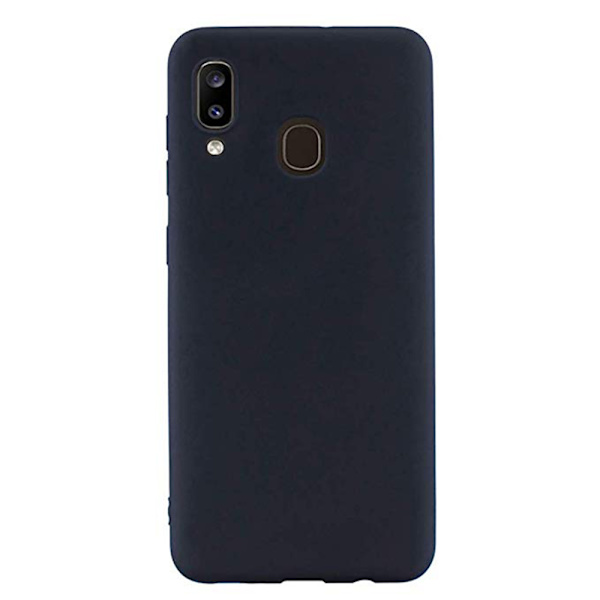 Samsung Galaxy A40 - Stilrent Mattbehandlat Silikonskal Svart