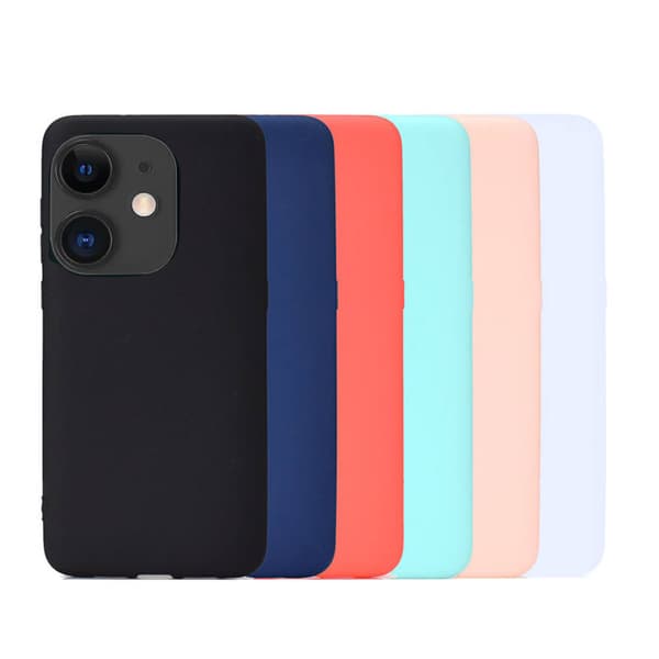 iPhone 12 Mini - Stilrent Leman silikonskal Svart
