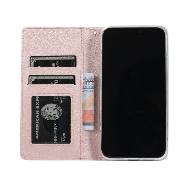Stilfuldt stødabsorberende pung-etui - iPhone 11 Pro Svart