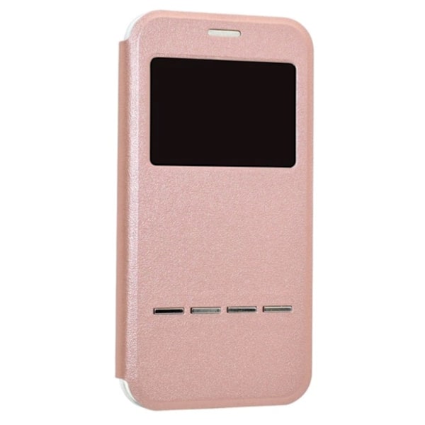 iPhone 8 Stilsäkert Robust Smartfodral Fönster & Svarsfunktion Roséguld