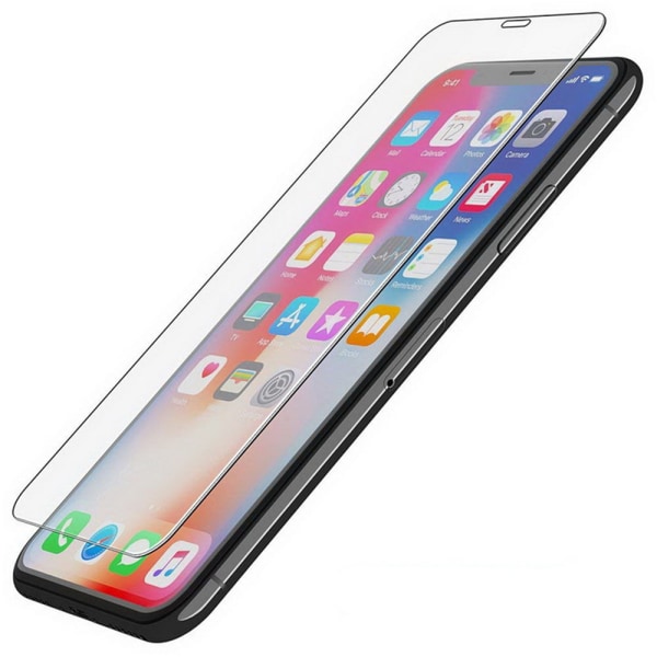 iPhone XS Max 2-PACK Full Clear 2.5D skærmbeskytter 9H 0.3mm Transparent/Genomskinlig