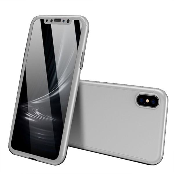 Beskyttelsescover - iPhone X/XS Silver Silver