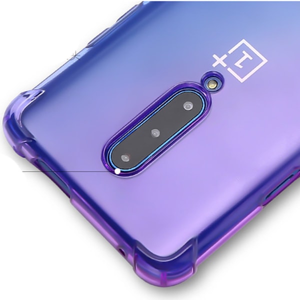 OnePlus 7 Pro - silikonikuori Blå/Rosa